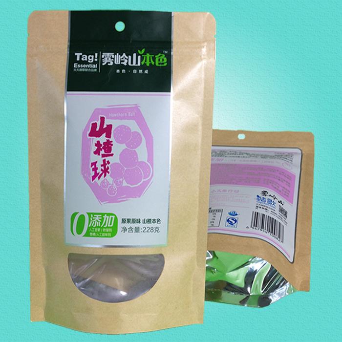 开窗牛皮纸包装袋（休闲食品包装袋）
