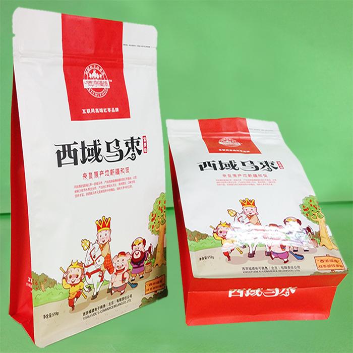 八边封方底包装袋（红枣包装袋）