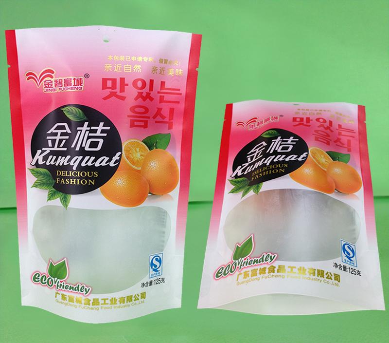 果脯包装袋（哑膜开窗自立包装袋)