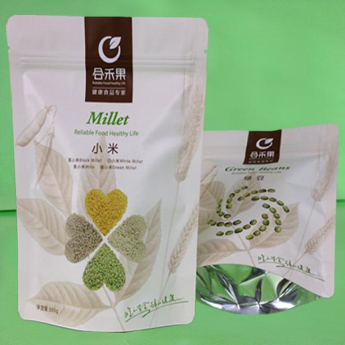 绿豆包装袋（自封自立拉链包装袋）