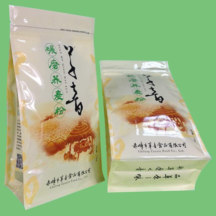 面粉包装袋（八边封加底拉链包装袋）